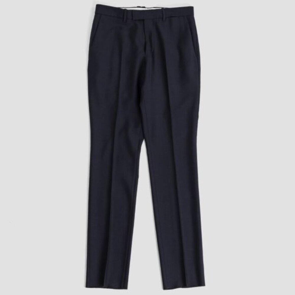 Burberry Brit Womens Navy Blue Straight Leg Pleated Trousers Size 8 Portugal
